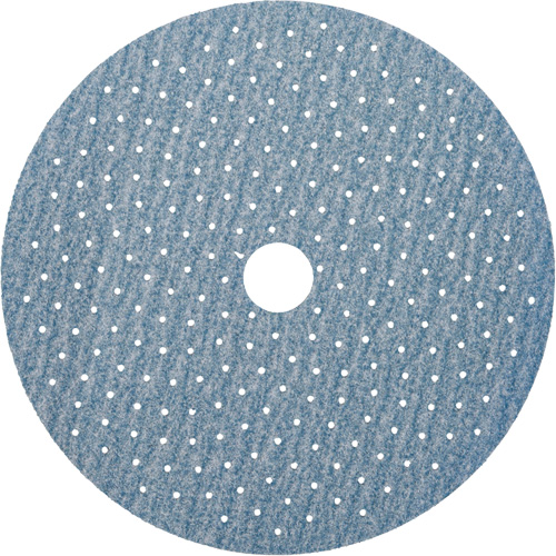 Dry Ice Multi-Air Cyclonic A975 H&L Center Hole Vacuum Disc, 6" Dia., P280 Grit, Ceramic Alumina Nassau Supply