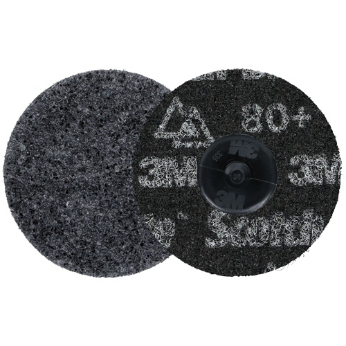 Scotch-Brite Roloc Precision Heavy Duty Surface Conditioning Disc, HD-DR, 3" Dia., 80+ Grit, Ceramic Nassau Supply
