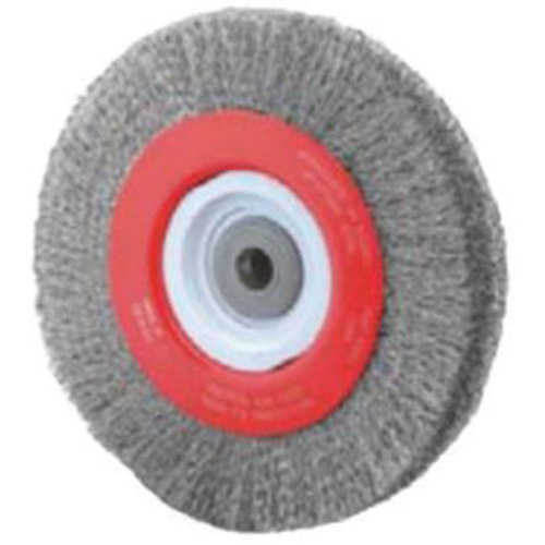 Roue d'&eacute;tabli sertie, 8" dia., Fils 0,014", Arbre 1/2"-2 Nassau Supply