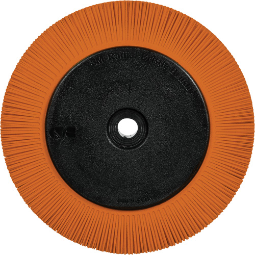 Scotch-Brite Type S Precision Radial Bristle Brush PN-RB with Flange, Ceramic, 80+ Grit, 8" Dia. Nassau Supply