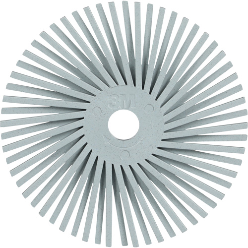 Brosse radiale en soies de pr&eacute;cision type A PN-RB Scotch-Brite , C&eacute;ramique, Grain 120+, 3" dia. Nassau Supply
