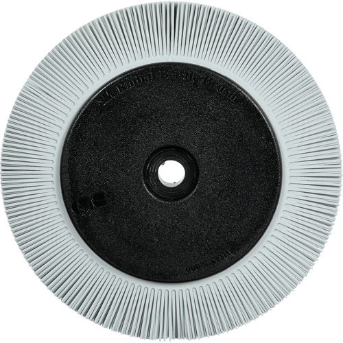 Brosse radiale en soies de pr&eacute;cision type S PN-RB avec bride Scotch-Brite , C&eacute;ramique, Grain 120+, 8" dia. Nassau Supply