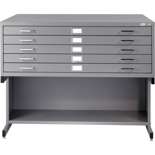 Classeurs en acier pour plans, 5 Tiroirs, 53-3/8" la x 41-3/8" p x 16-1/2" h Nassau Supply