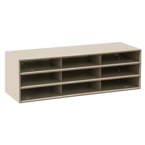 Organisateurs de donn&eacute;es, Stationnaire, 15 fentes, Acier, 33-3/4" la x 11 5/8" p x 17 3/4" h Nassau Supply