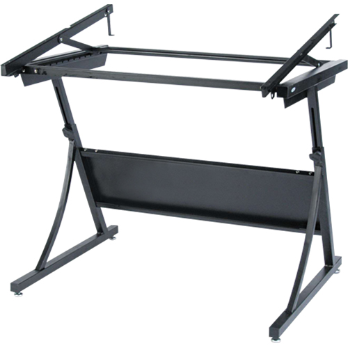 PlanMaster Height-Adjustable Drafting Table, 43" W x 29-1/2" - 37-1/2" H, Black Nassau Supply