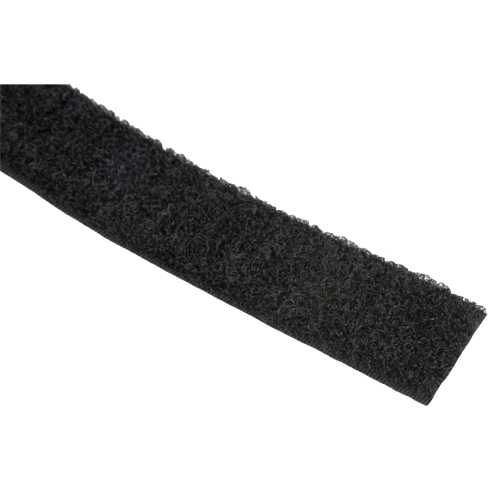 Bande d'attaches, Boucle, 50 vg x 1", Cousu, Noir Nassau Supply