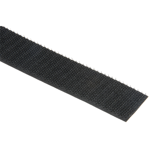 Fastener Strip, Hook, 50 yds x 1", Sew-On, Black Nassau Supply
