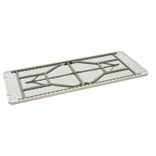 Table pliante, Rectangulaire, 72" l x 30" la, Poly&eacute;thyl&egrave;ne, Blanc Nassau Supply