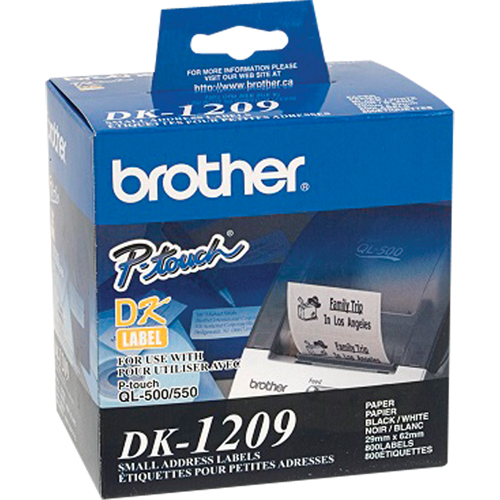 DK Series Address Labels, 1-1/8" W x 2-1/2" L, White Nassau Supply