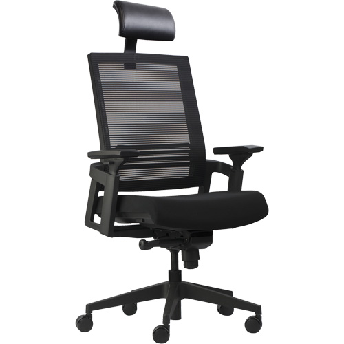 Chaises de bureau A-37 Activ, Mailles, Noir, Capacit&eacute; 275 lb Nassau Supply
