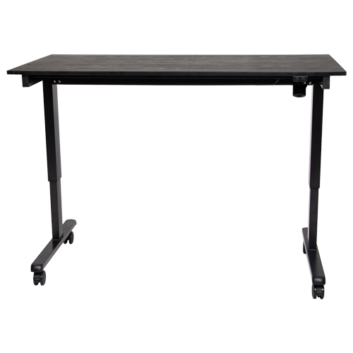 Bureau ajustable pour travail debout, , 45-1/4" h x 29-1/2" p, Noir Nassau Supply