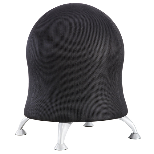 Chaise sph&eacute;rique Zenergy, Tissu, Noir, Capacit&eacute; 250 lb Nassau Supply