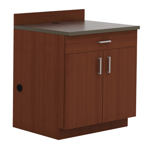 Armoire modulaire de base, M&eacute;lamine, 39" h x 36" la x 25" P, Acajou Nassau Supply