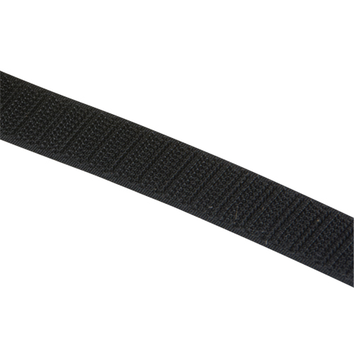 Ruban d'attaches, Crochet, 25 vg x 3/4", Cousu, Noir Nassau Supply
