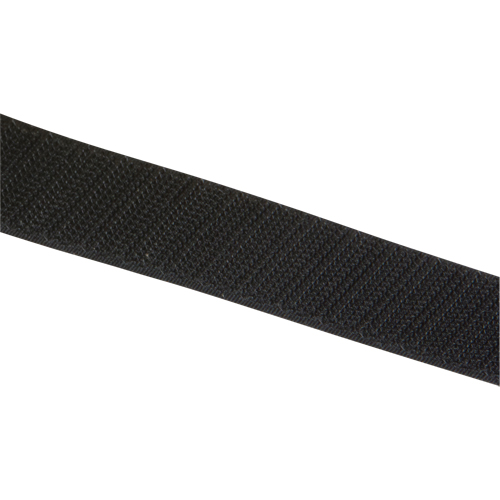 Ruban d'attaches, Crochet, 25 vg x 1", Cousu, Noir Nassau Supply