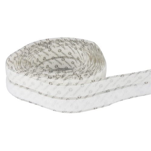 Fastener, Hook & Loop, 15' x 3/4", Adhesive, White Nassau Supply