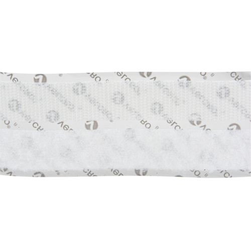 Fastener, Hook & Loop, 15' x 3/4", Adhesive, White Nassau Supply