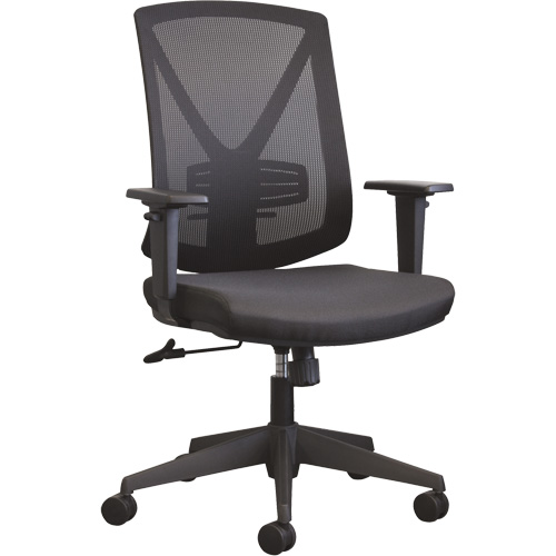 Chaise de bureau Activ A-47 Synchro, Tissu, Noir, Capacit&eacute; 275 lb Nassau Supply