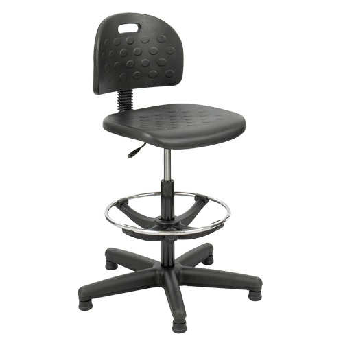 Soft Tough Stool, Stationary, Adjustable Height, 250 lbs. Capacity Nassau Supply