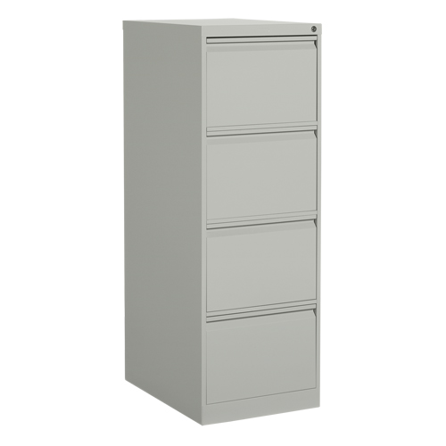Classeur vertical, Acier, 4 tiroirs, 18-1/7" la x 25" p x 52" h, Gris Nassau Supply