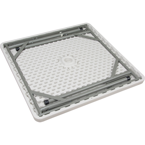 Table pliante, Carr&eacute;e, 34" l x 34" la, Poly&eacute;thyl&egrave;ne, Blanc Nassau Supply