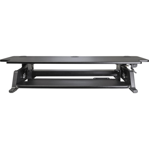 Poste de travail assis-debout Goya, Mod&egrave;le de bureau, 20" h x 42" la x 16" p, Noir Nassau Supply