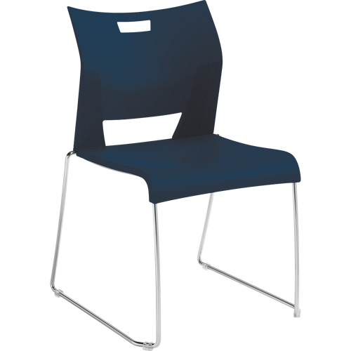 Duet Armless Training Chair, Plastic, 33-1/4" High, 350 lbs. Capacity, Blue Nassau Supply