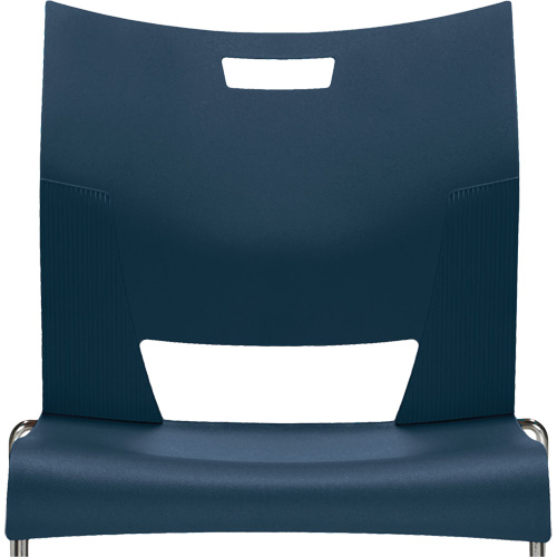 Duet Armless Training Chair, Plastic, 33-1/4" High, 350 lbs. Capacity, Blue Nassau Supply