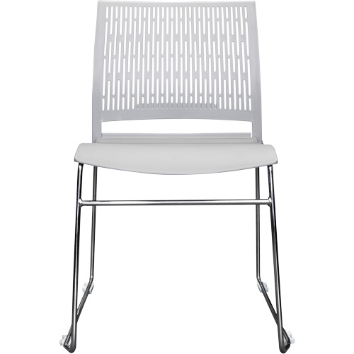 Activ Series Stacking Chairs, Polypropylene, 32-3/8" High, 275 lbs. Capacity, Grey Nassau Supply