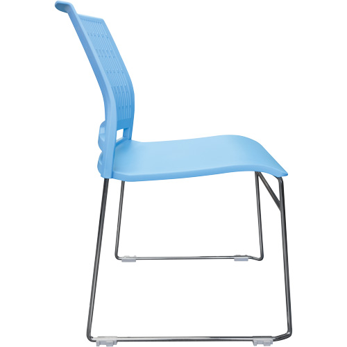 Chaises empilables s&eacute;rie Activ, Polypropyl&egrave;ne, Hauteur 32-3/8", Capacit&eacute; 275 lb, Bleu Nassau Supply