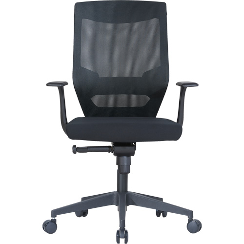 Chaise de bureau ajustable &agrave; basculement synchronis&eacute; s&eacute;rie Activ, Tissu/Mailles, Noir, Capacit&eacute; 275 lb Nassau Supply