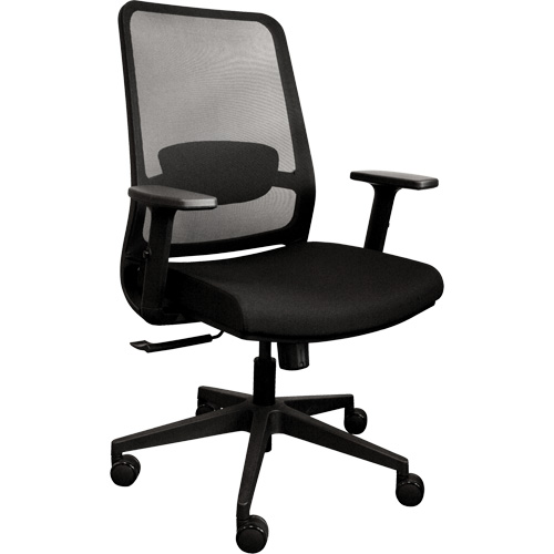 Activ Series Synchro-Tilt Office Chair, Fabric/Mesh, Black, 275 lbs. Capacity Nassau Supply