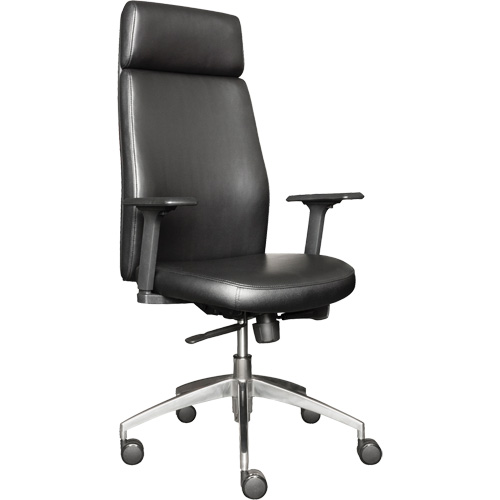 Fauteuil de cadre &agrave; dossier &eacute;lev&eacute; s&eacute;rie Activ, Polyur&eacute;thane/Vinyle, Noir, Capacit&eacute; 275 lb Nassau Supply
