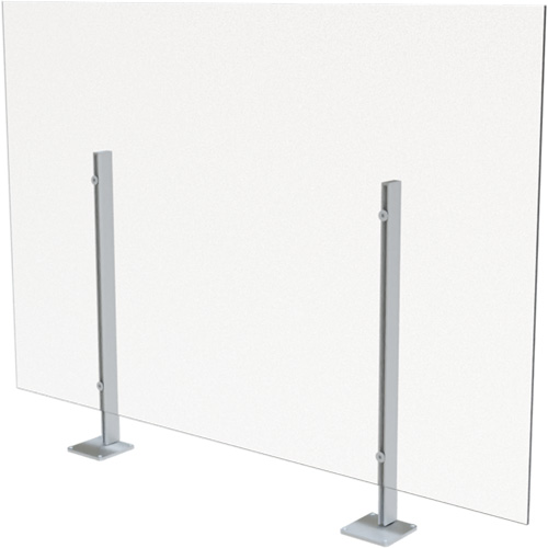 Surface Mount Sneeze Guard, 48" W x 36" H Nassau Supply