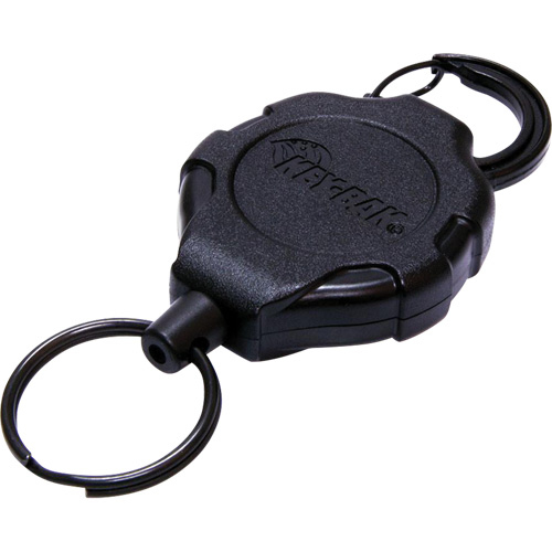 Ratch-It Locking Keychain, Plastic, 48" Cable, Carabiner Attachment Nassau Supply
