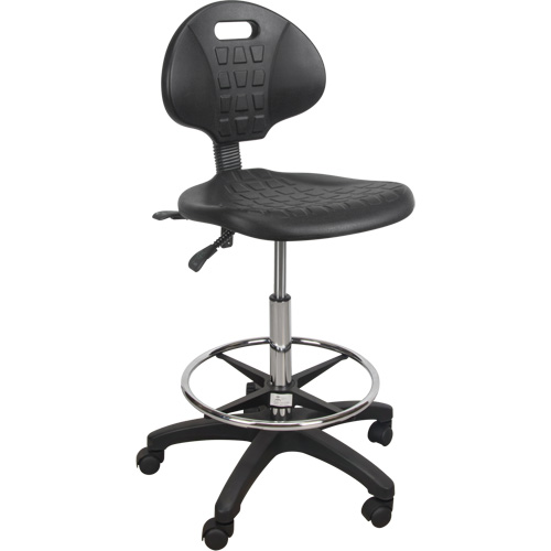 Heavy-Duty Ergonomic Stool, Mobile, Adjustable Height, 250 lbs. Capacity Nassau Supply