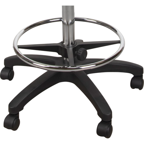 Heavy-Duty Ergonomic Stool, Mobile, Adjustable Height, 250 lbs. Capacity Nassau Supply