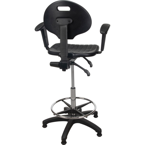 Heavy-Duty Ergonomic Stool with Adjustable Arm Rests, Stationary, Adjustable Height, 250 lbs. Capacity Nassau Supply