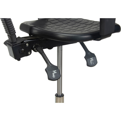 Heavy-Duty Ergonomic Stool with Adjustable Arm Rests, Stationary, Adjustable Height, 250 lbs. Capacity Nassau Supply