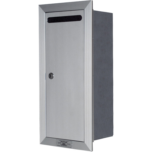 Recessed Collection Box, Wall -Mounted, 16-3/16" x 6-3/8", Aluminum Nassau Supply