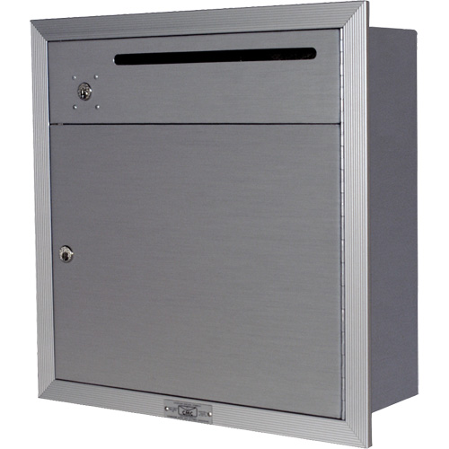 Recessed Collection Box, Wall -Mounted, 12-3/4" x 16-3/8", 2 Doors, Aluminum Nassau Supply