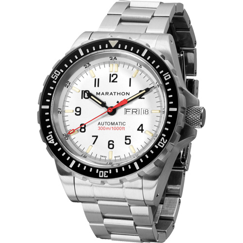 Arctic Edition Jumbo Day/Date Automatic with Stainless Steel Bracelet, Digital, Battery Operated, 46 mm, Silver Nassau Supply