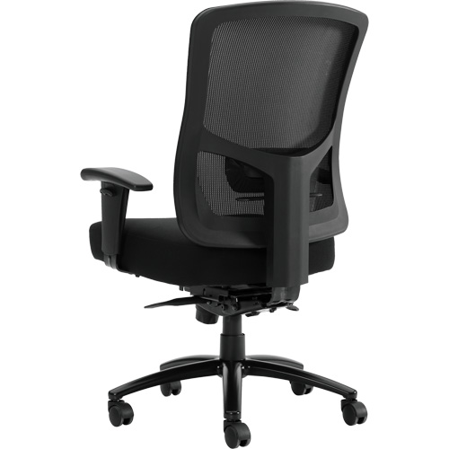 Raven 400 High-Back Heavy-Duty Synchro-Tilter, Mesh, Black, 400 lbs. Capacity Nassau Supply