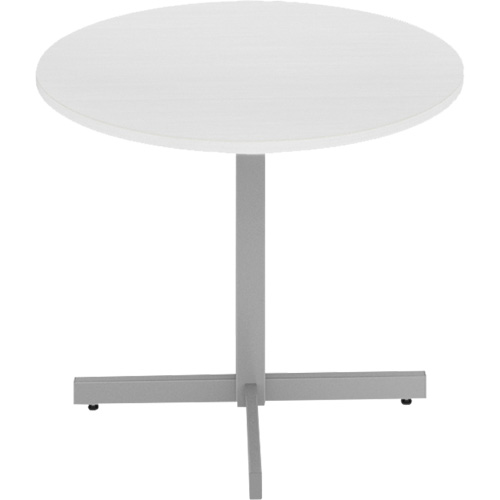 Table ronde &agrave; hauteur r&eacute;glable Newland, 36" lo x 36" la x 29" h, Dessus de 1", Stratifi&eacute;/Polypropyl&egrave;ne, Blanc Nassau Supply