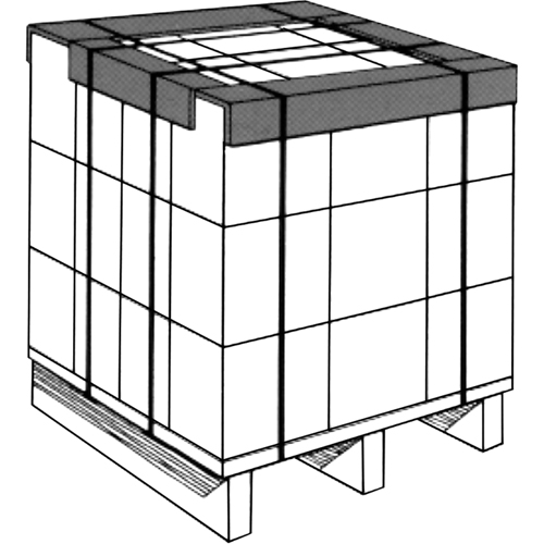 Protecteurs de rebord, Carton, 48" lo x 3" la Nassau Supply