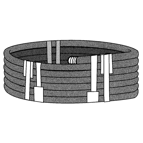 Stretchable Tape, 6 mils Thick, 38.1 mm (1-1/2") x 55 m (180')  Nassau Supply