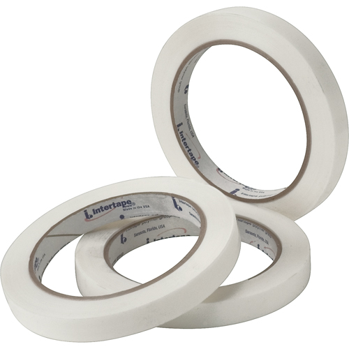 White General Purpose Strapping Tape, 2.7 mils Thick, 12 mm (47/100") x 54.864 m (180')  Nassau Supply