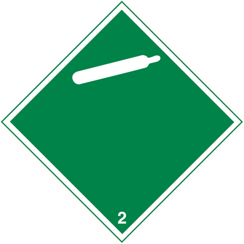 &eacute;tiquettes d'exp&eacute;dition TMD, Classe 2, Gaz, Papier Nassau Supply