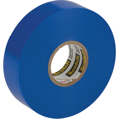 Scotch&reg; 35 Colour Coded Tape, 19 mm (3/4") x 20.1 m (66'), Blue, 7 mils Nassau Supply