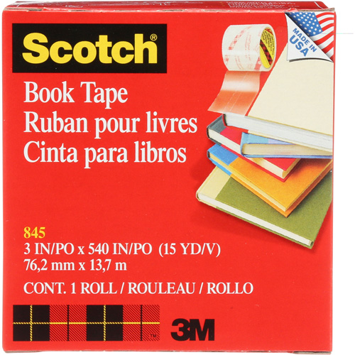 Ruban pour la r&eacute;paration de livres Scotch Nassau Supply
